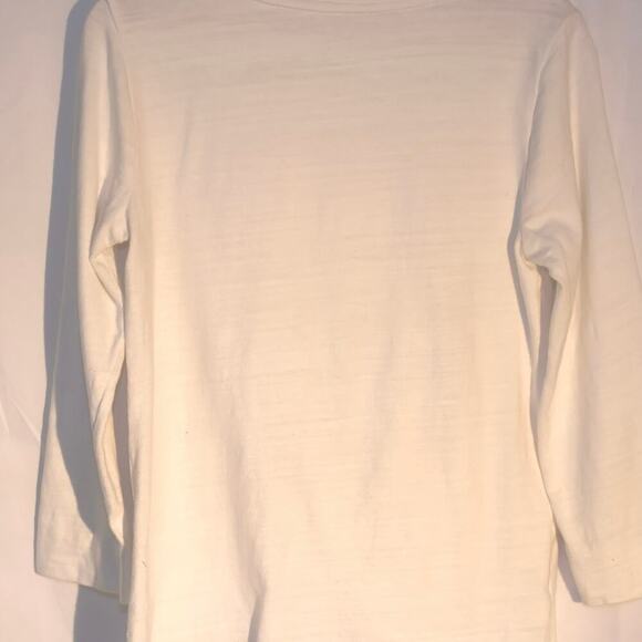 Loft Front Gather T Shirt White Size M - Picture 4 of 13